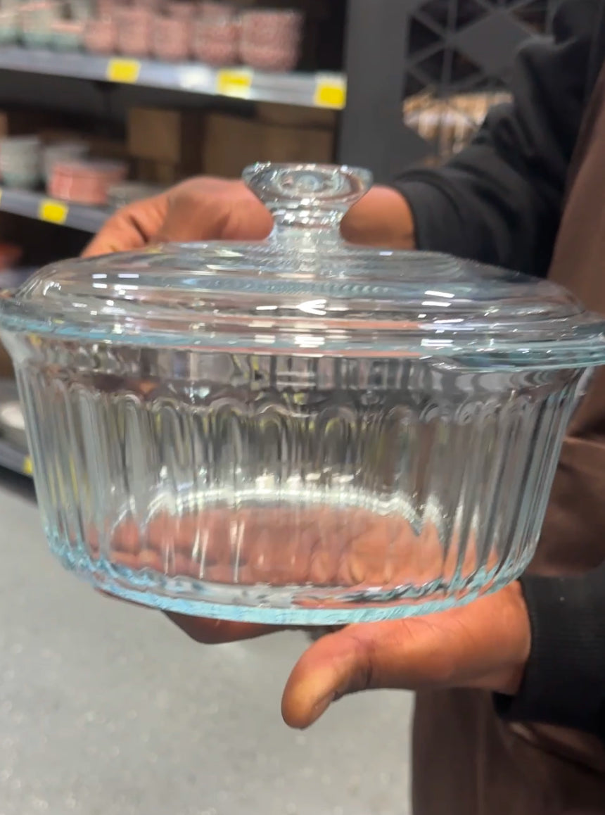 Glass Casserole Dish with Lid – Heat-Resistant Bakeware