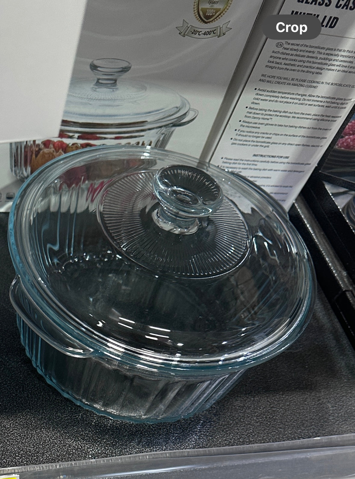 Glass Casserole Dish with Lid – Heat-Resistant Bakeware