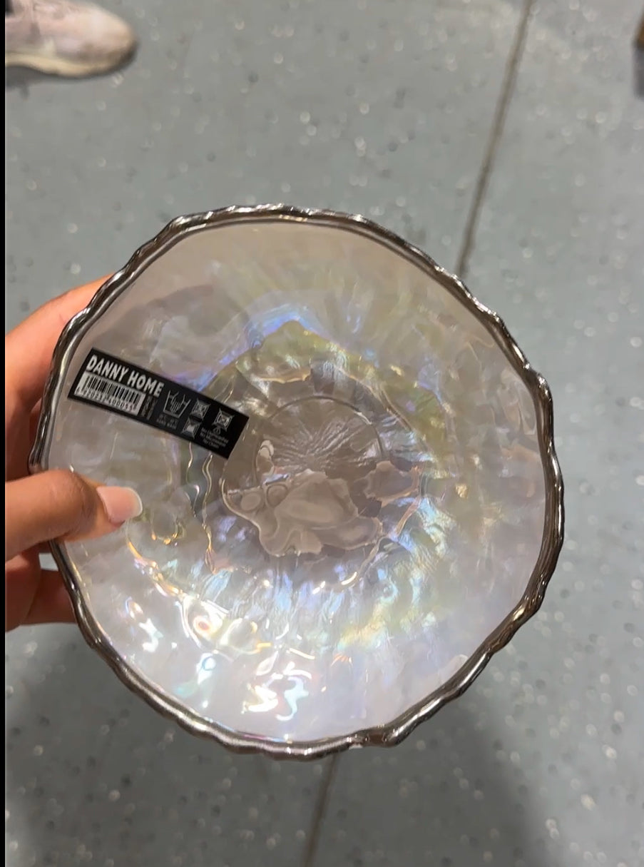 Iridescent Pearl Dessert Bowl — Small